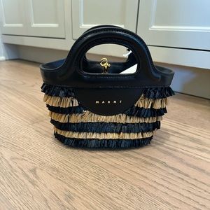 Marni Tropicalia micro faux raffia cross-body